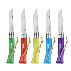 Opinel No.7 nož inox u bojama sa vezicom