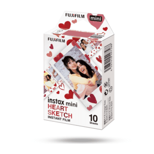 Fujifilm Instax Mini Heart Sketch Film - 10 fotografija